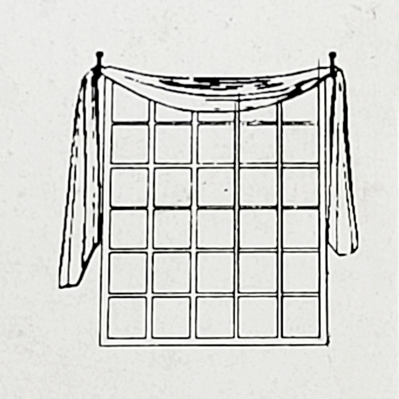 Satin Nickel Scarf Rings (set for 2 windows) New in Package - Picture 2 of 5